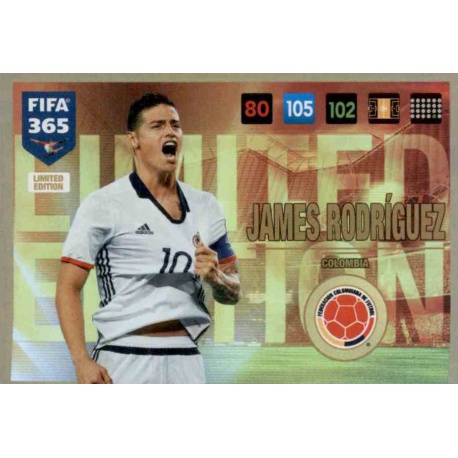 James Rodríguez Limited Edition Colombia FIFA 365 Adrenalyn XL 2017