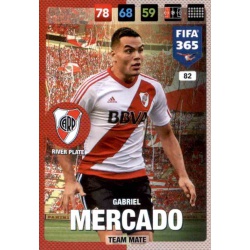 Gabriel Mercado River Plate 82 FIFA 365 Adrenalyn XL 2017 Nordic Edition