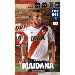 Jonatan Maidana River Plate 83 FIFA 365 Adrenalyn XL 2017 Nordic Edition