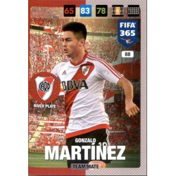 Gonzalo Martinez River Plate 88 FIFA 365 Adrenalyn XL 2017 Nordic Edition