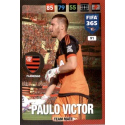 Paulo Victor Flamengo 91 FIFA 365 Adrenalyn XL 2017 Nordic Edition
