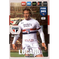 Diego Lugano São Paulo FC 101 FIFA 365 Adrenalyn XL 2017 Nordic Edition