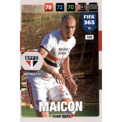 Maicon São Paulo FC 105 FIFA 365 Adrenalyn XL 2017 Nordic Edition
