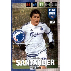 Federico Santander F.C. København 117 FIFA 365 Adrenalyn XL 2017 Nordic Edition