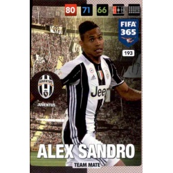 Alex Sandro Juventus 193 FIFA 365 Adrenalyn XL 2017 Nordic Edition