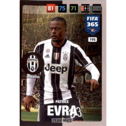 Patrice Evra Juventus 195 FIFA 365 Adrenalyn XL 2017 Nordic Edition