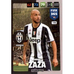 Simone Zaza Juventus 198 FIFA 365 Adrenalyn XL 2017 Nordic Edition