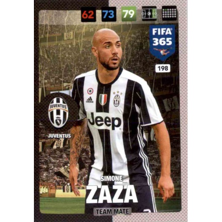 Simone Zaza Juventus 198 FIFA 365 Adrenalyn XL 2017 Nordic Edition