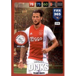 Mitchell Dijks AFC Ajax 210 FIFA 365 Adrenalyn XL 2017 Nordic Edition