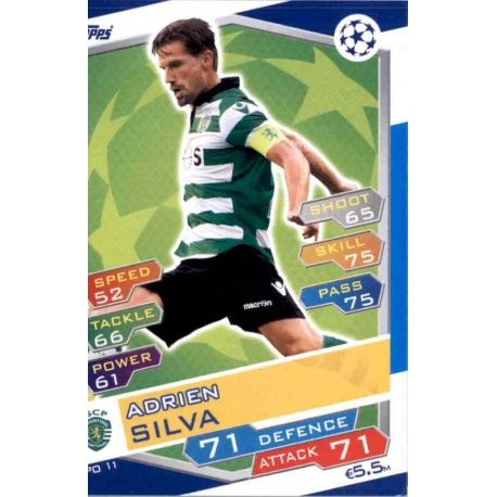 Adrien Silva Sporting Portugal SPO11 Match Attax Champions 2016-17
