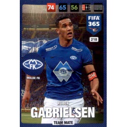 Ruben Gabrielsen Molde F.K. 218 FIFA 365 Adrenalyn XL 2017 Nordic Edition