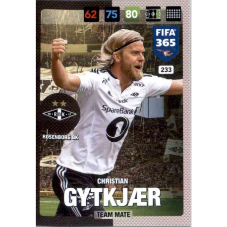 Christian Gytkjær Rosenborg B.K. 233 FIFA 365 Adrenalyn XL 2017 Nordic Edition