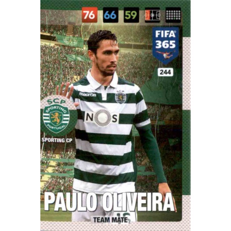 Paulo Oliveira Sporting CP 244 FIFA 365 Adrenalyn XL 2017 Nordic Edition
