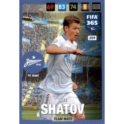 Oleg Shatov FC Zenit 259 FIFA 365 Adrenalyn XL 2017 Nordic Edition