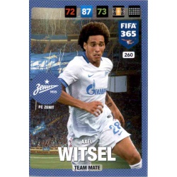 Axel Witsel FC Zenit 260 FIFA 365 Adrenalyn XL 2017 Nordic Edition