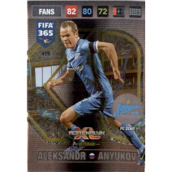 Aleksandr Anyukov AXL Veteran FC Zenit 415 FIFA 365 Adrenalyn XL 2017 Nordic Edition