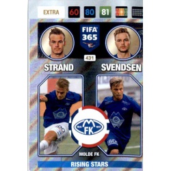 Strand Svendsen Rising Stars Molde FK 431 FIFA 365 Adrenalyn XL 2017 Nordic Edition