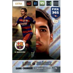 Luis Suárez Game Changer FC Barcelona 434 FIFA 365 Adrenalyn XL 2017 Nordic Edition