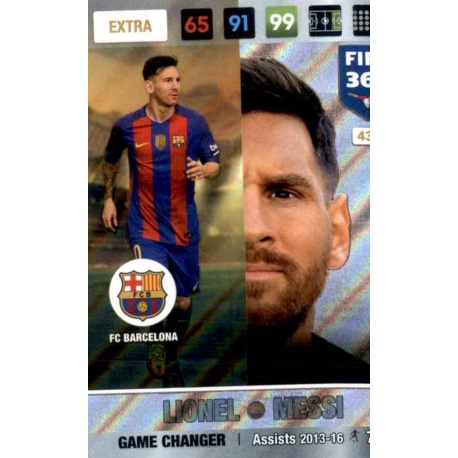 Lionel Messi Game Changer FC Barcelona 435 FIFA 365 Adrenalyn XL 2017 Nordic Edition