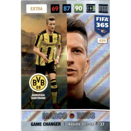 Marco Reus Game Changer Borussia Dortmund 439 FIFA 365 Adrenalyn XL 2017 Nordic Edition