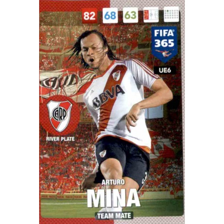 Arturo Mina River Plate UE6 FIFA 365 Adrenalyn XL 2017 Update Edition