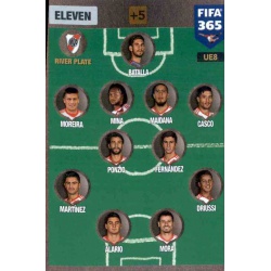 Eleven 4-2-2-2 River Plate UE8 FIFA 365 Adrenalyn XL 2017 Update Edition