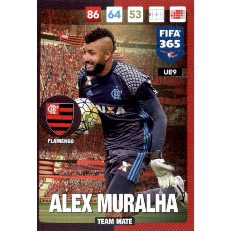 Alex Muralha Flamengo UE9 FIFA 365 Adrenalyn XL 2017 Update Edition