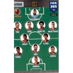 Eleven 4-2-3-1 Flamengo UE12 FIFA 365 Adrenalyn XL 2017 Update Edition