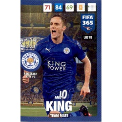 Andy King Leicester City UE18 FIFA 365 Adrenalyn XL 2017 Update Edition