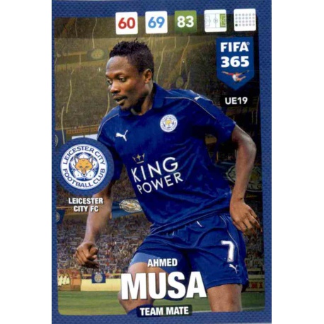 Ahmed Musa Leicester City UE19 FIFA 365 Adrenalyn XL 2017 Update Edition