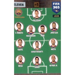 Eleven 4-3-3 Barcelona UE28 FIFA 365 Adrenalyn XL 2017 Update Edition