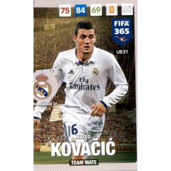 Mateo Kovačić Real Madrid UE31 FIFA 365 Adrenalyn XL 2017 Update Edition