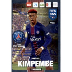 Presnel Kimpembe Paris Saint Germain UE33 FIFA 365 Adrenalyn XL 2017 Update Edition