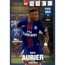 Serge Aurier Paris Saint Germain UE34 FIFA 365 Adrenalyn XL 2017 Update Edition