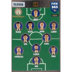 Eleven 4-2-3-1 Ferencvárosi TC UE56 FIFA 365 Adrenalyn XL 2017 Update Edition