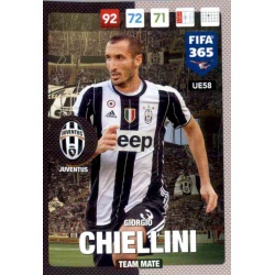 Giorgio Chiellini Juventus UE58 FIFA 365 Adrenalyn XL 2017 Update Edition