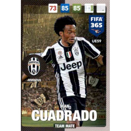 Juan Cuadrado Juventus UE59 FIFA 365 Adrenalyn XL 2017 Update Edition