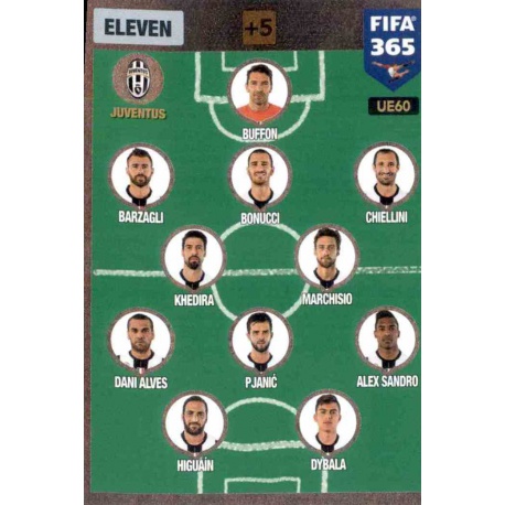 Eleven 3-5-2 Juventus UE60 FIFA 365 Adrenalyn XL 2017 Update Edition