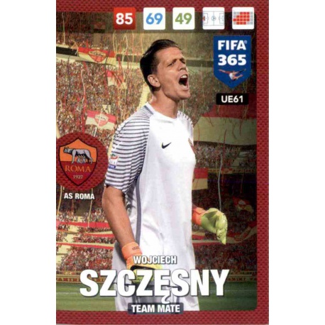 Wojciech Szczęsny AS Roma UE61 FIFA 365 Adrenalyn XL 2017 Update Edition