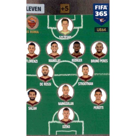 Eleven 4-2-3-1 AS Roma UE64 FIFA 365 Adrenalyn XL 2017 Update Edition