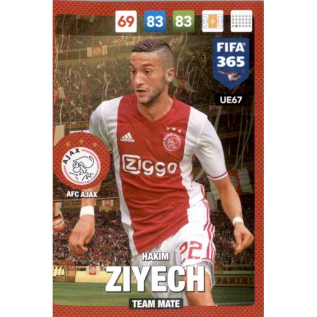 Hakim Ziyech AFC Ajax UE67 FIFA 365 Adrenalyn XL 2017 Update Edition