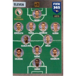 Eleven 4-2-3-1 Legia Warszawa UE72 FIFA 365 Adrenalyn XL 2017 Update Edition