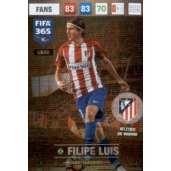 Filipe Luis Fans Favourite Atlético Madrid UE92 FIFA 365 Adrenalyn XL 2017 Update Edition