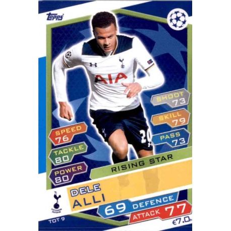 Dele Alli Rising Star TOT9 Match Attax Champions 2016-17