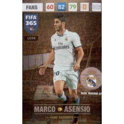 Marco Asensio Fans Favourite Real Madrid UE94 FIFA 365 Adrenalyn XL 2017 Update Edition