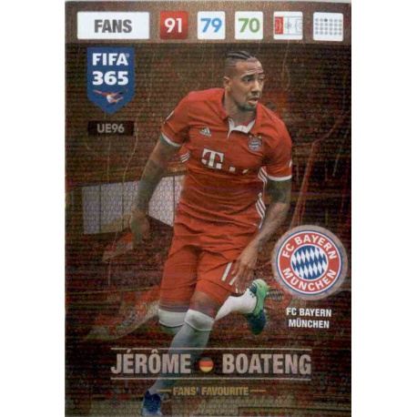 Jérôme Boateng Fans Favourite Bayern München UE96 FIFA 365 Adrenalyn XL 2017 Update Edition