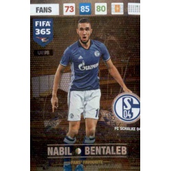 Nabil Bentaleb Fans Favourite FC Schalke 04 UE98 FIFA 365 Adrenalyn XL 2017 Update Edition