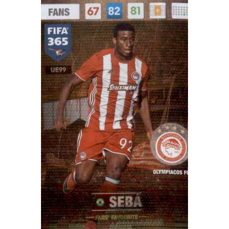 Sebá Fans Favourite Olympiacos FC UE99 FIFA 365 Adrenalyn XL 2017 Update Edition