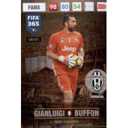 Gianluigi Buffon Fans Favourite Juventus UE101 FIFA 365 Adrenalyn XL 2017 Update Edition