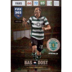 Bas Dost Fans Favourite Sporting CP UE106 FIFA 365 Adrenalyn XL 2017 Update Edition